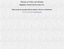 Tablet Screenshot of binghamparishchurch.org.uk